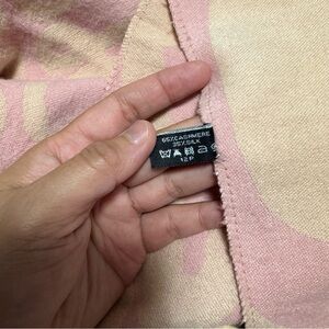 Loewe Pink and Cream Cashmere-Silk Scarf